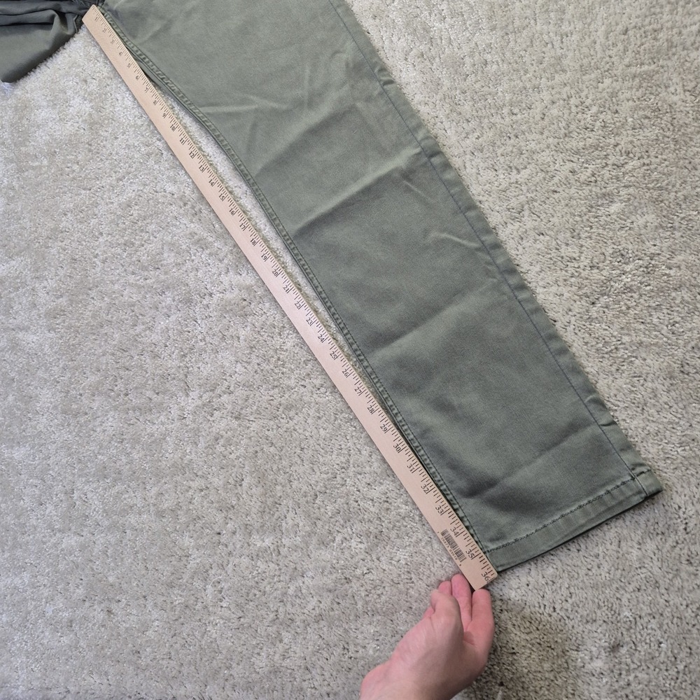Mugsy Hydes Jeans Mens 36x36 Green Slim Straight Stretch Comfort Preppy Hipster - Picture 10 of 12